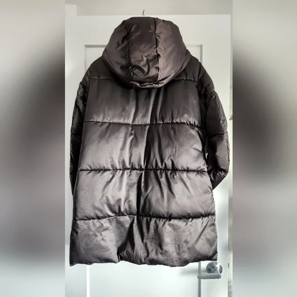 Zara Reversible Hooded Puffer Jacket, Size L - Picture 2 of 13